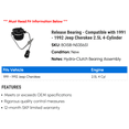 thumbnail image 2 of Release Bearing - Compatible with 1991 - 1992 Jeep Cherokee 2.5L 4-Cylinder, 2 of 2