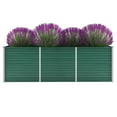 thumbnail image 2 of vidaXL Jardin Surélevé Acier Galvanisé 240x80x77 cm Vert, 2 of 4