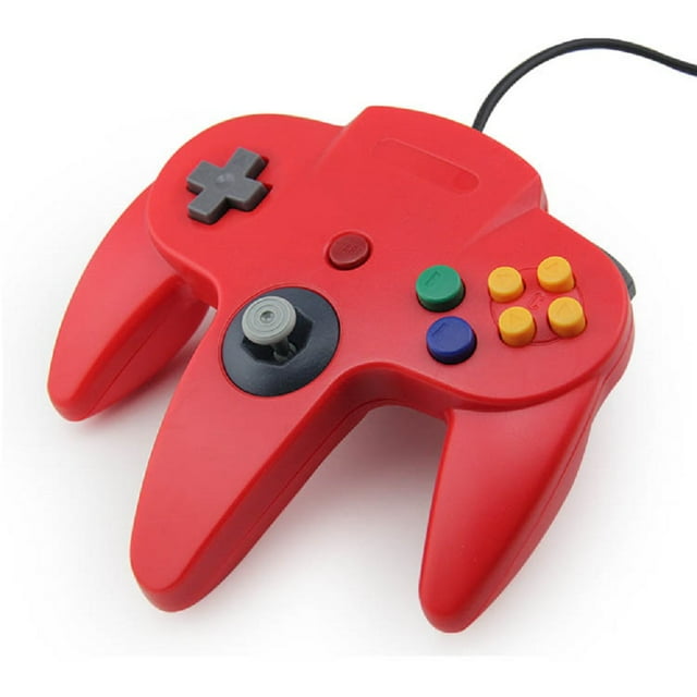 CONTROL ALÁMBRICO Blue Mamba para Nintendo 64 Rojo
