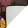 thumbnail image 5 of Dreamtimes Halloween Zombie Pumpkins Area Rug, 36"x24" Scary Cemetery Non-Slip Washable Indoor Door Mat, Absorbent Floor Mat for Bedroom Kitchen Entryway Bathroom, 5 of 7