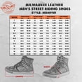 thumbnail image 3 of Milwaukee Leather MBM9101 Men's Black Leather and Suede Reinforced Street Riding Shoes with Ankle Support 10, 3 of 10