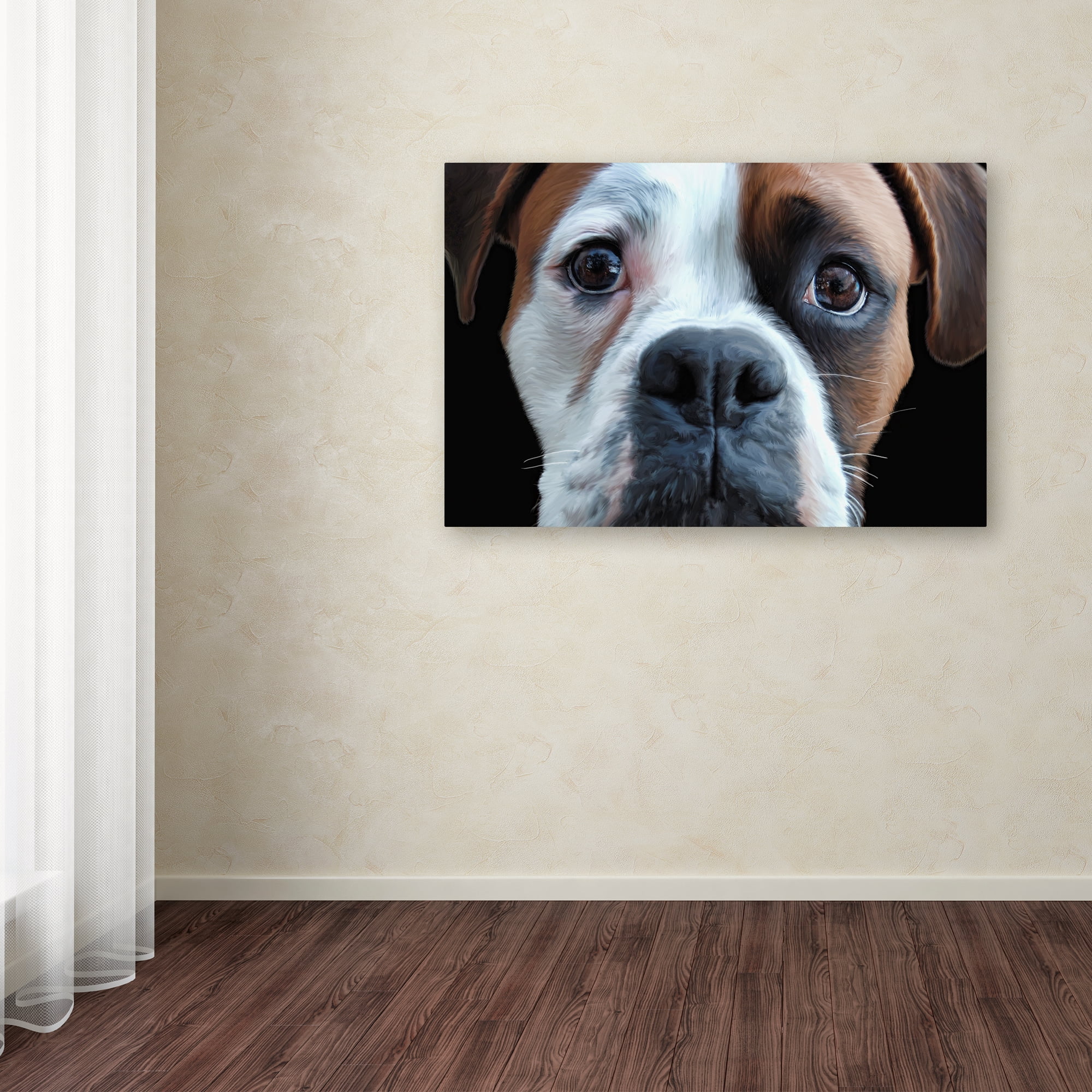 Trademark Fine Art 'Boxer' Canvas Art by Lori Hutchison