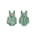 thumbnail image 2 of BemeyourBBs Baby Boy First Birthday Romper Overalls Outfit One Years Old 1st Birthday Clothes Sleeveless Square Neck Animal Balloon Embroidery Bodysuit Playsuit, 2 of 8