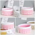 thumbnail image 4 of unbranded 1Ud De Almacenaje Portátil Rosa De Tela Premium Con Borlas Para Uso Doméstico, 4 of 8