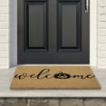 thumbnail image 2 of Northlight Natural Coir Pumpkin "Welcome" Halloween Doormat - 18" x 30", 2 of 5