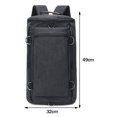 thumbnail image 3 of Bolsa Mochila de lona para exteriores de montañismo de gran capacidad para senderismo (negro) Ehuebsd Para Estrenar, 3 of 8