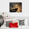thumbnail image 4 of Leisuo  Winter Scene Canvas Wall Art for Home Office Decor - Beautiful Landscape Snowy Trees Art Modern Cool Wall Paintings Print On Canvas HD Giclee Ready to Hang, 4 of 4