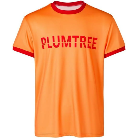 Men's Vintage Scott Orange Pilgrim Graphic T-Shirt - Retro Short Sleeve Casual Top