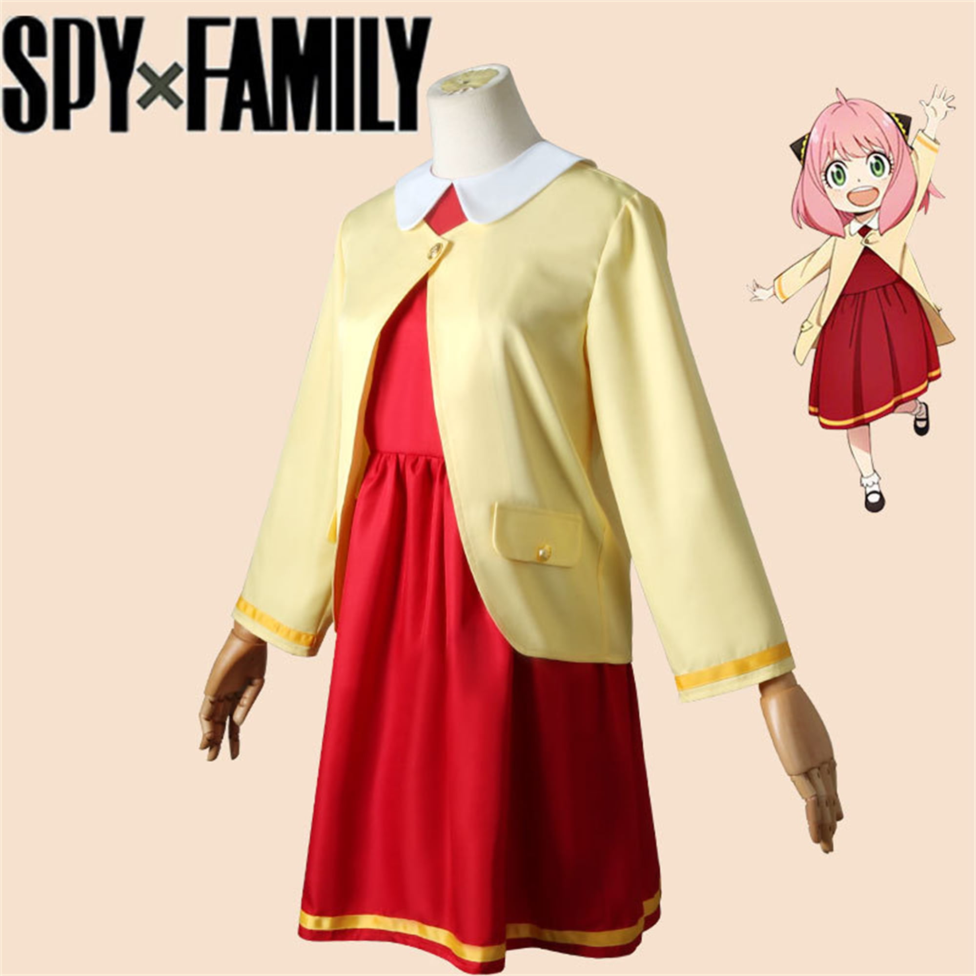 Buy Anime SPY X FAMILY Anya Yor Forger Cosplay Dress Kit Online at ...