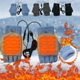 thumbnail image 1 of Fiudx Guantes Calefactores Usb, Algodón Suave, Diseño Flexible, Control de Temperatura Inteligente, Cómodos y Cálidos, Ideales para Esquiar En Invierno, Trabajar y Estudiar, Talla Única, Lavables a M, 1 of 6