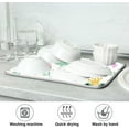 thumbnail image 6 of SKYSONIC Dish Drying Mat for Kitchen Counter Cute Frogs Crowns Eco Friendly Drying Mat - Easy to Clean Heat Resistant Dish Mat - 16x18, 6 of 6