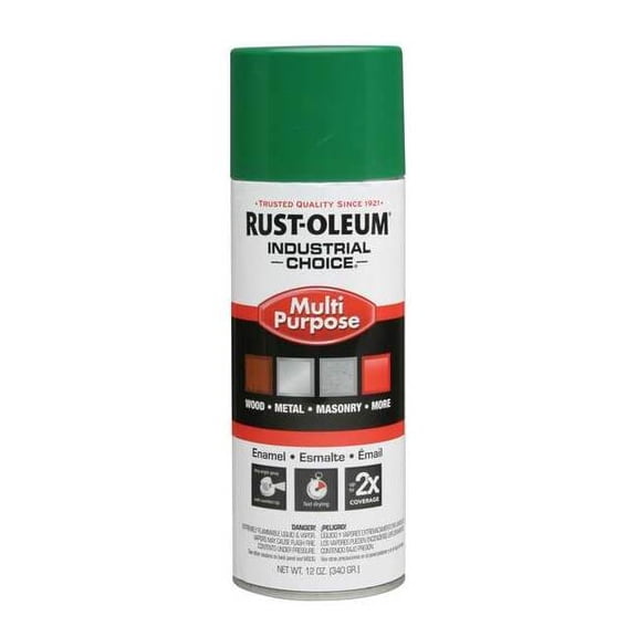 Rust-Oleum Spray Paint, Emerald Green, Gloss, Solvent, 12 oz 257401V