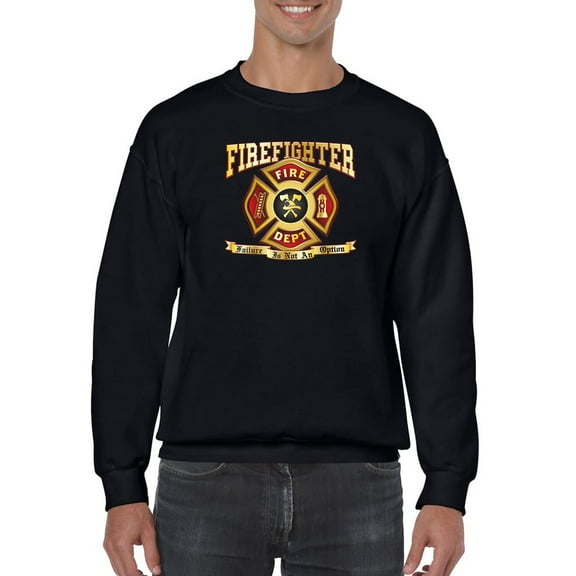 Firefighter Graphic Sweatshirt Men -GoatDeals Designs, Male 4X-Large