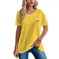 thumbnail image 5 of Women's 100% Cotton Comfortable Tee with Cute Panda Design, 5 of 18