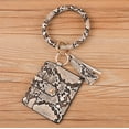 thumbnail image 1 of Wristlet Bracelet Keychain Circle Key Ring Pocket Credit Card Holder Circle Key Ring Tassel Keychains Bangle Purse for Women 19#, 1 of 6
