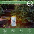 thumbnail image 4 of COEQINE Sea Turtle Watercolor Blue Violet Flickering Flameless LED Battery Candles Pillar Candles Tealight with 18-Key Timer Remote with Colorful Light for Indoor Outdoor Home Decor, 4 of 7
