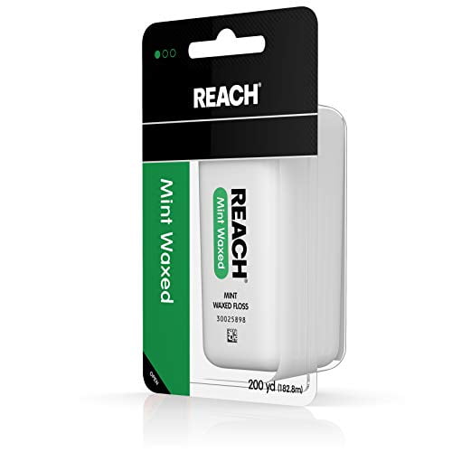 Reach Mint Waxed Floss, 200 Yards, Pack of 5