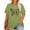 New flower-Green, variant on XCHQRTI Women Butterfly Daisy Tshirt Plus Size Shirts Casual Summer Tee