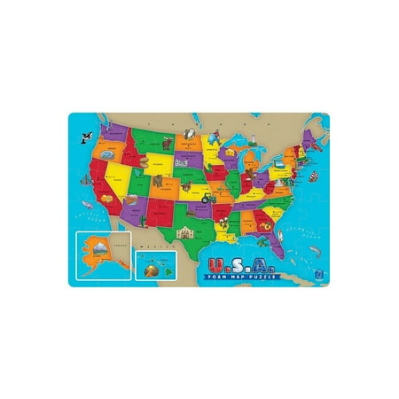 UPC: 0086002048097 | Educational Insights USA Foam Map Puzzle