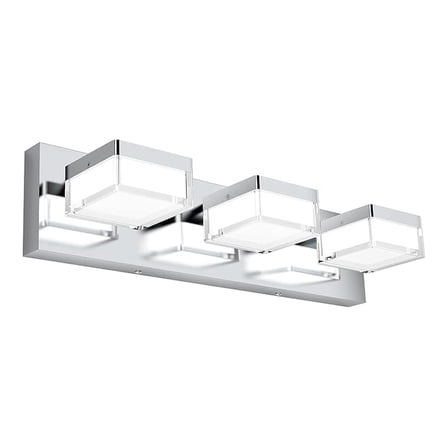 Bathroom Vanity Light Fixtures Modern Led Vanity Light for Mirror for Bathroom 3 Lights Gloss 18.1 Inch 9608-3T-ND