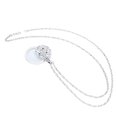 thumbnail image 4 of 4.5X Necklace Magnifying Glass Metal Portable Magnifier Chain Pendant for Reading Magnifying Pendant Silver, 4 of 8