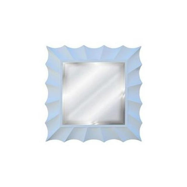 Hickory Manor HM9726BW Square Sunburst Mirror - Bright White