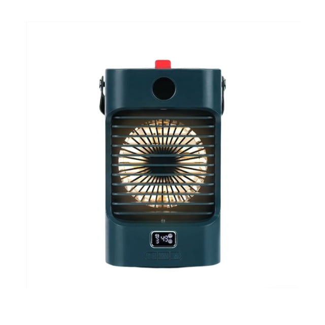 Yuarrent Enfriador de aire, humidificador en aerosol para el hogar, oficina, escritorio con luz, 4000mAh, ventilador de refrigeración por agua, Electrodomésticos Verde Yuarrent HA070050-02