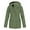 Womens Coats & Jackets Army Green, variant on Womens Plus Size Rain Coats with Pockets and Hooded S-5X Fleece Lined Full Zipper Jackets Casual Solid Waterproof-Warm Long Sleeve Outerwear
