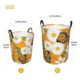 thumbnail image 5 of Daiia white Floral And Butterflies Laundry Hamper With Handles Large Storage Basket/Toy Organizer/Dirty Clothes Collapsible Waterproof For College Dorms, Bedroom,Bathroom, 5 of 8