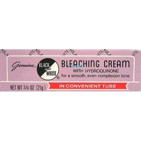 Black & White w/Hydroquinone Bleaching Cream  0.75 (Best Skin Lightener For Black Skin)