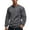 Dark Gray, variant on Oplxuo Men's Corduroy Sweatshirt Casual Solid Long Sleeve Crewneck Loose Vintage Pullover Tops with Chest Pocket