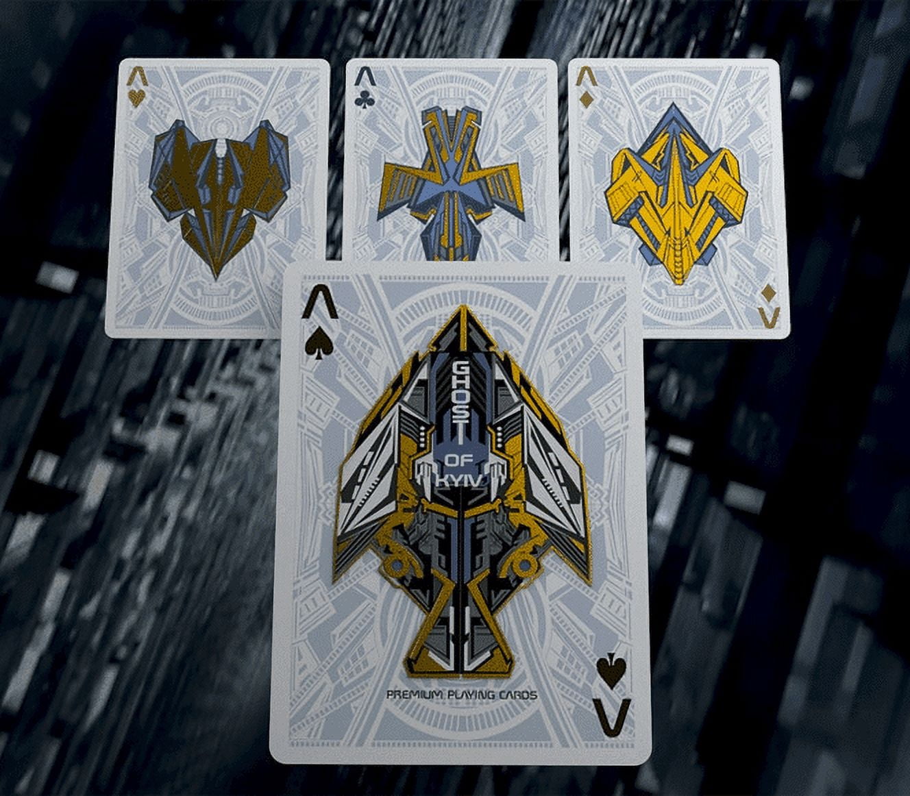 GHOST OF KYIV: Guardians/Ukraine (Classic Blue) Playing Cards by 3rd Dominion