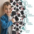 thumbnail image 3 of Blackout Kids Curtains,White Cow Black Spot Pattern Childrens Insulated Curtains Set Of 2,Bedroom Essentials,Toddler Room Decor 52x84in(132x213cm), 3 of 5