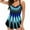 Bleu2, variante sur Tankinis pour Femmes Deux Robe de Bain Imprimée Ensemble Dos Grande Taille Pièce Maillots à Bretelles Ensemble Maillots de Bain