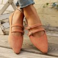 thumbnail image 4 of Willtoo Mary Jane Flat Shoes Pointed Toe Ballet Flats Work Shoes Women Dressy Slip-on Loafers Comfortable Classic Strap Flats for Office, 4 of 7