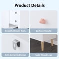 thumbnail image 3 of Jopath 3 Drawer Dresser Kids Nightstand Modern Wood Chest of Drawers or Living Room,Nursery,Bedroom,White03, 3 of 8