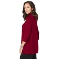 thumbnail image 3 of Jessica London Women's Plus Size Mockneck Swing Tunic, 3 of 5
