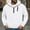 White, variant on jobturf Mens Hoodies Drawstring Quarter Zip Hooded Pullover Tops Casual Long Sleeve Warm Fleece Sweatshirts with Zipper Pockets