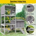 thumbnail image 4 of Aivituvin Catio Outdoor Cat House 90"H with 2 Bridges 6 Platforms Large Cat Enclosure for 2-3 Cats, 4 of 10
