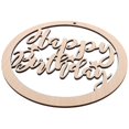 thumbnail image 2 of Placa decorativa de madera con letras en inglés (caqui), 2 of 2