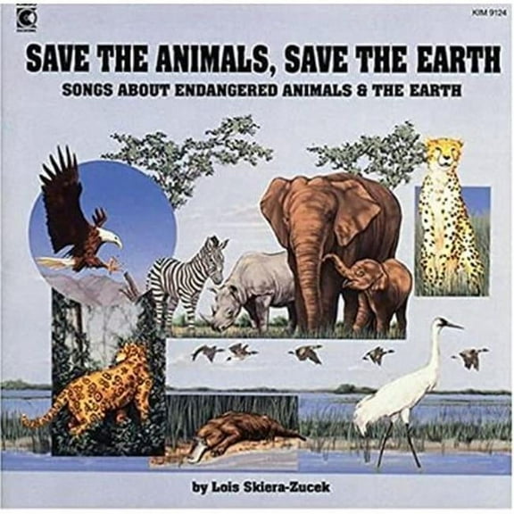 Kimbo Educational KIM9124CD Save The Animals, Save The Earth Song CD for PK to 4th Grade