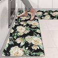 thumbnail image 2 of Kitchen Rugs Sets Of 2,Pioneer Flower Floral Print Pattern Anti Fatigue Kitchen Mat Rugs Non Slip Washable,Decorative Kitchen Floor Mats for Kitchen,Sink,Laundry,17"X47", 2 of 5