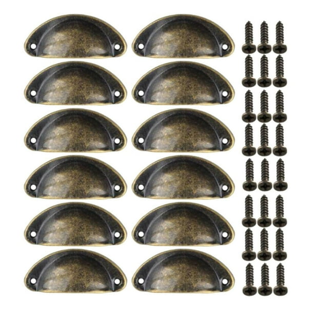 12 Cup Pull Shell Handles Half Moon Kitchen Cupboard Door