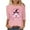 Pink, variant on Breast Cancer Shirts for Women Casual Floral Pink Ribbon Graphics Long Sleeve T-Shirt Crew Neck Breast Cancer Awareness Pullover Tops Pink XXXL