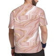 thumbnail image 2 of Rocae Rose Gold Glitter Splatter for Men's Mesh Quick-Dry Short Sleeve Workout T-Shirt,Mens Crew Neck Tee Lightweight Soft Classic T Shirts X-Small, 2 of 9