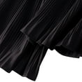 thumbnail image 4 of SWSMCLT Women's Pleated Tutu Skirt Ruffle Fashion Chiffon Skirt Bubble Skirt Cute Summer Casual Elastic Waist Black Small-X-Large, 4 of 4