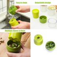 thumbnail image 3 of ShenMo Premium Garlic Press Garlic Press Professional Garlic Press CutterEasy to Clean and Very Durable with Storage Jar for Garlic Nuts and Peanut Ginger 2pcs, 3 of 5