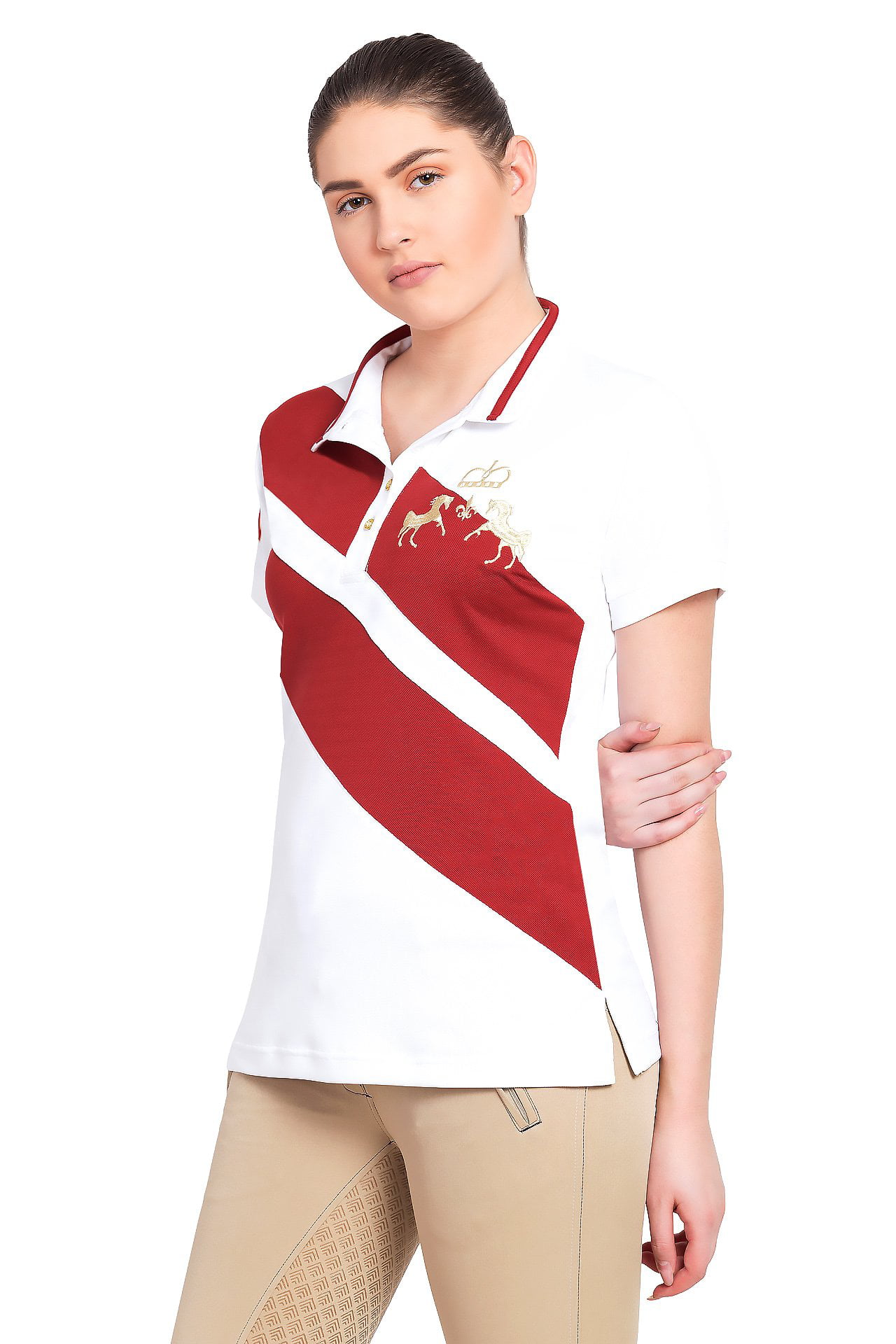 Equine Couture Womens X-Press Short Sleeve Polo