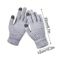 thumbnail image 2 of Women's Touchscreen Winter Gloves - Knitted Waterproof Windproof Thermal Sports Gloves, Soft Warm Breathable Mittens for Outdoor Activities, 1 Pair, 2 of 6