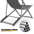 thumbnail image 6 of MoNiBloom Portable Beach Chairs Set of 2, Foldable Aluminum Frame Camping Seats with Adjustable Backrest, Dark Gray, 6 of 9